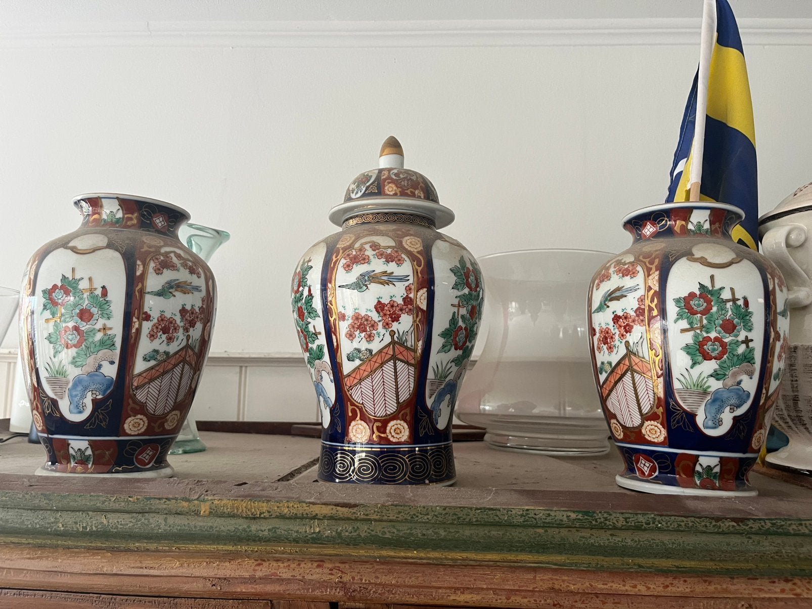 Imari porecelein kasststel, Ophalen of Verzenden