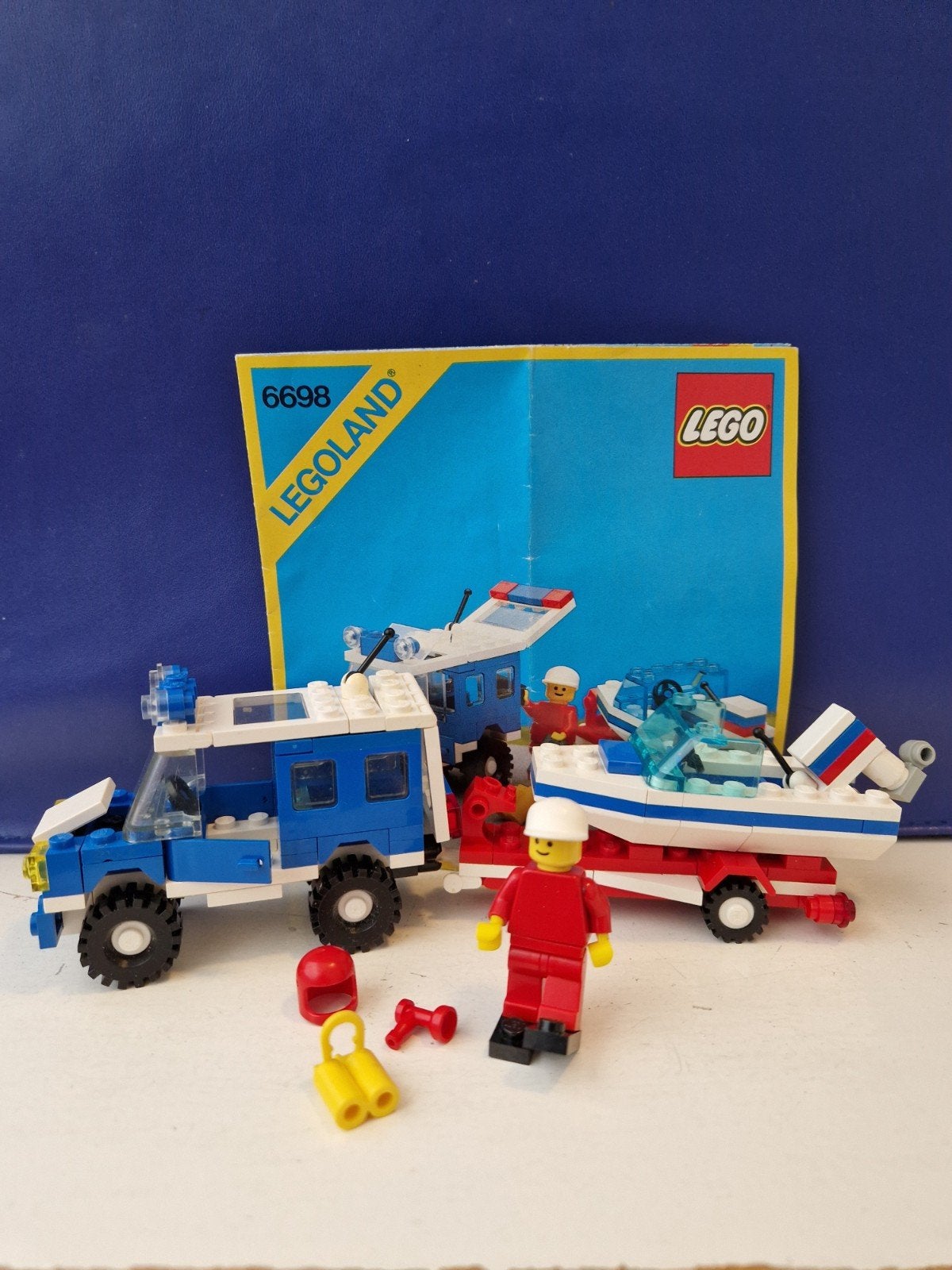 Lego 6698 - RV with speedboat, Kinderen en Baby's, Speelgoed | Duplo en Lego, Compleet, Gebruikt, Lego, Ophalen of Verzenden