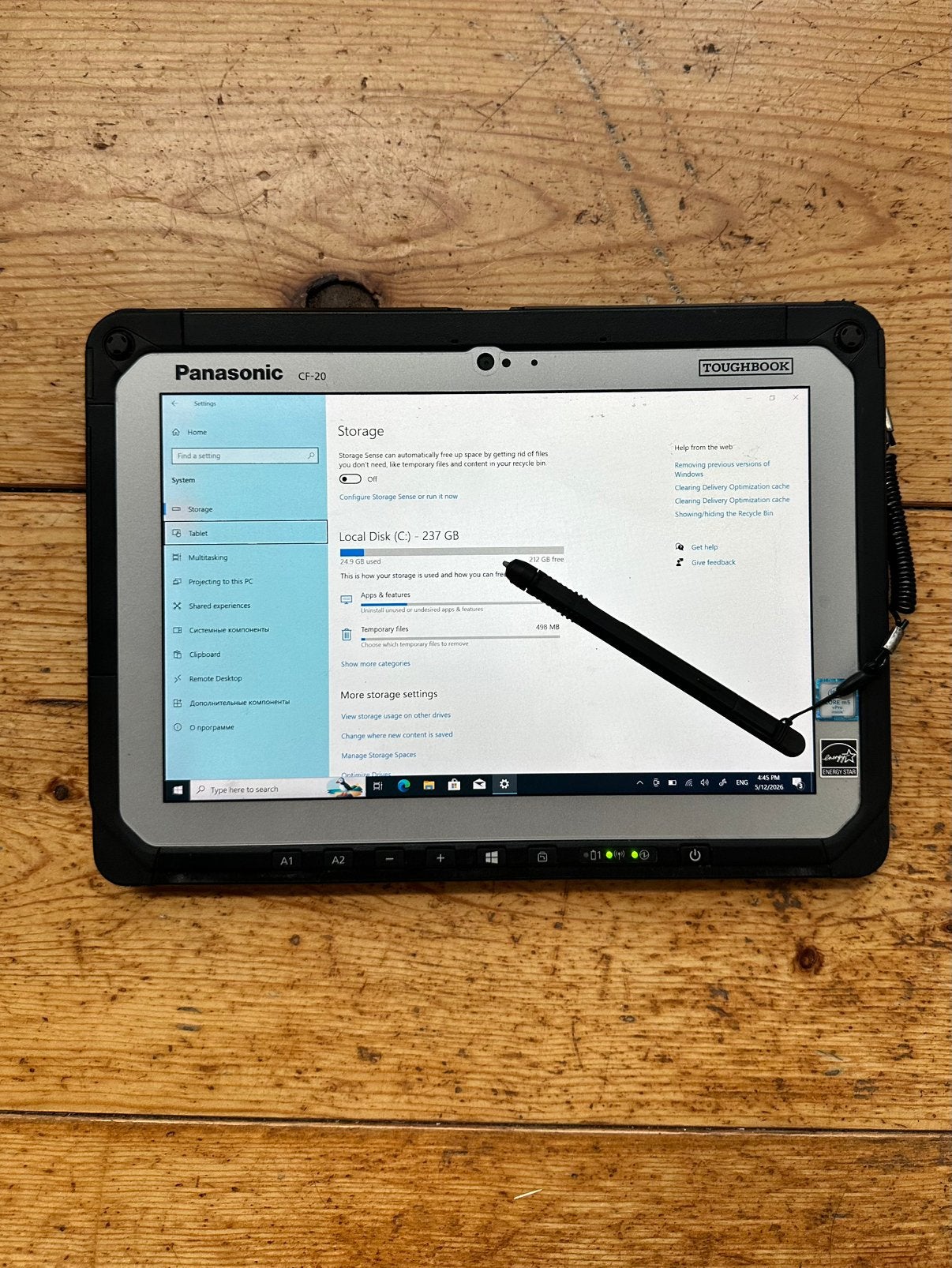Panasonic cf-20, 13 inch of meer, Ophalen of Verzenden, Zo goed als nieuw, 1 TB