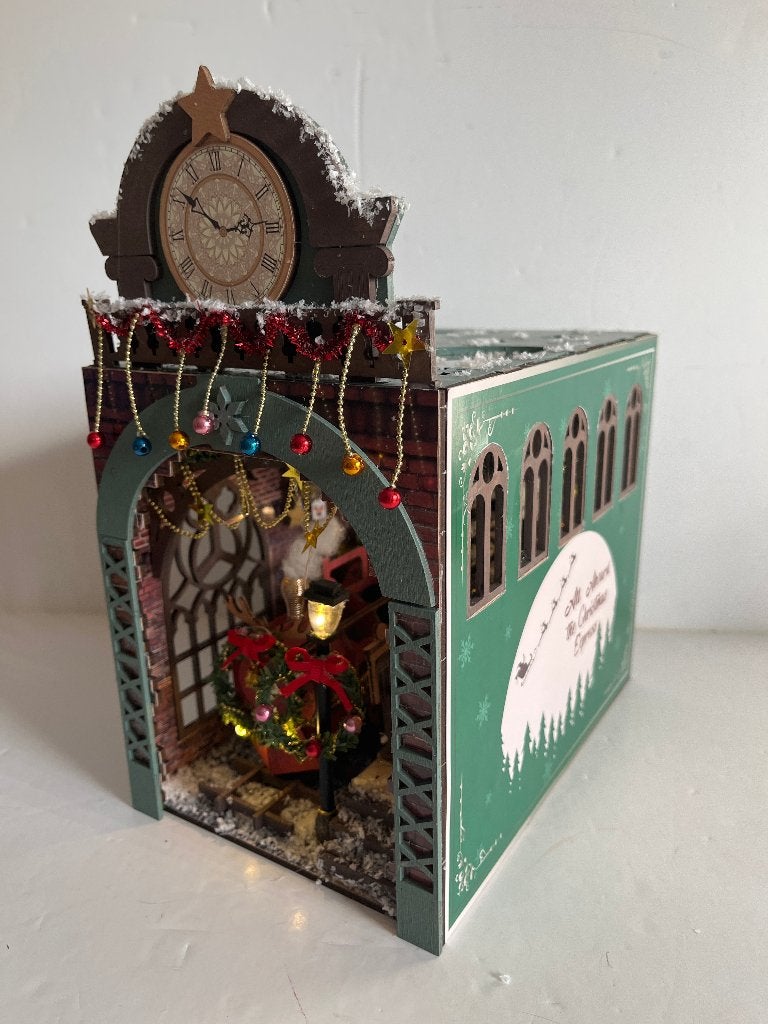 Miniatuur Christmas Express - Kerst trein met verlichting, Verzenden, Zo goed als nieuw