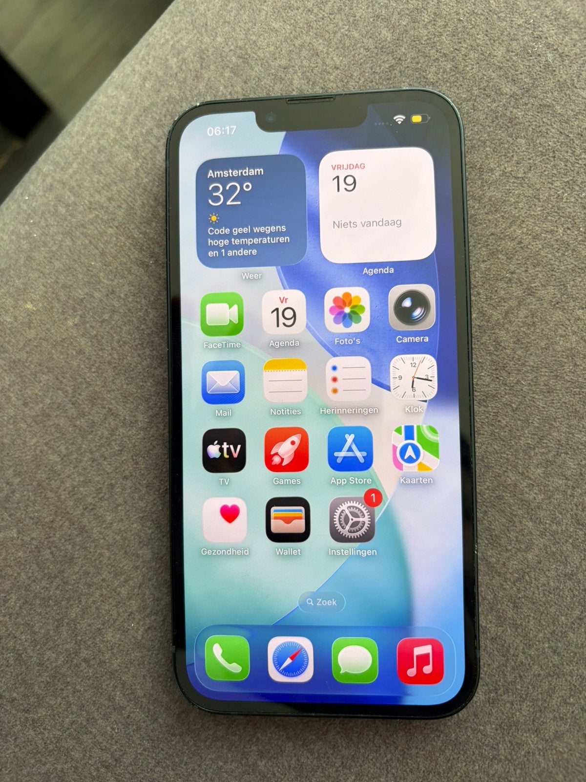 Iphone 13 128GB midnight blue met doos, 80 %, 128 GB, Blauw, IPhone 13