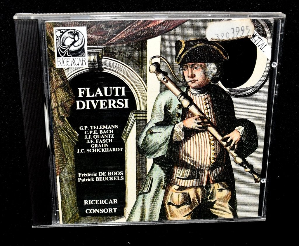 Ricercar Consort - Flauti Diversi - Frederic De Roos - Patri, Verzenden, Classicisme, Zo goed als nieuw, Overige typen