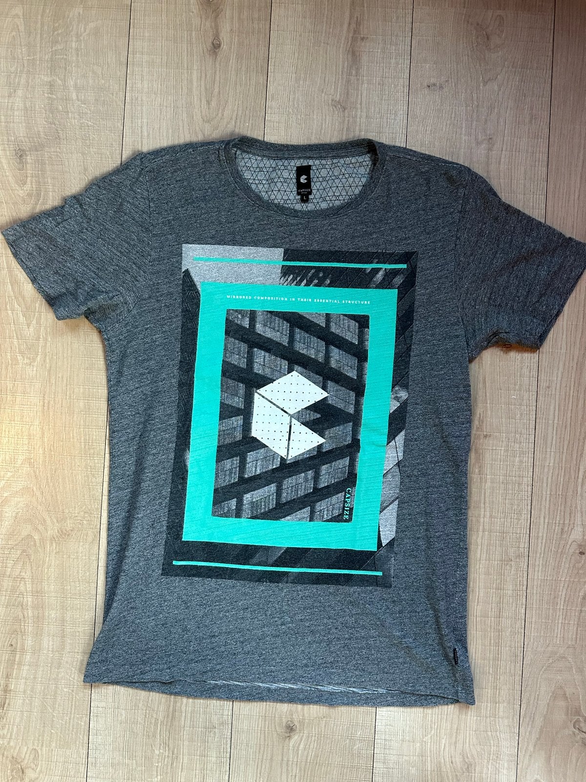 Heren T-shirt Capsize Maat L - Gebruikt, Goede Staat, Ophalen of Verzenden, Gedragen, Maat 52/54 (L), Grijs
