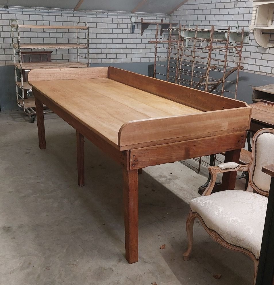 originele oude bakkerstafel  oude houten werktafel, Antiek en Kunst, Ophalen