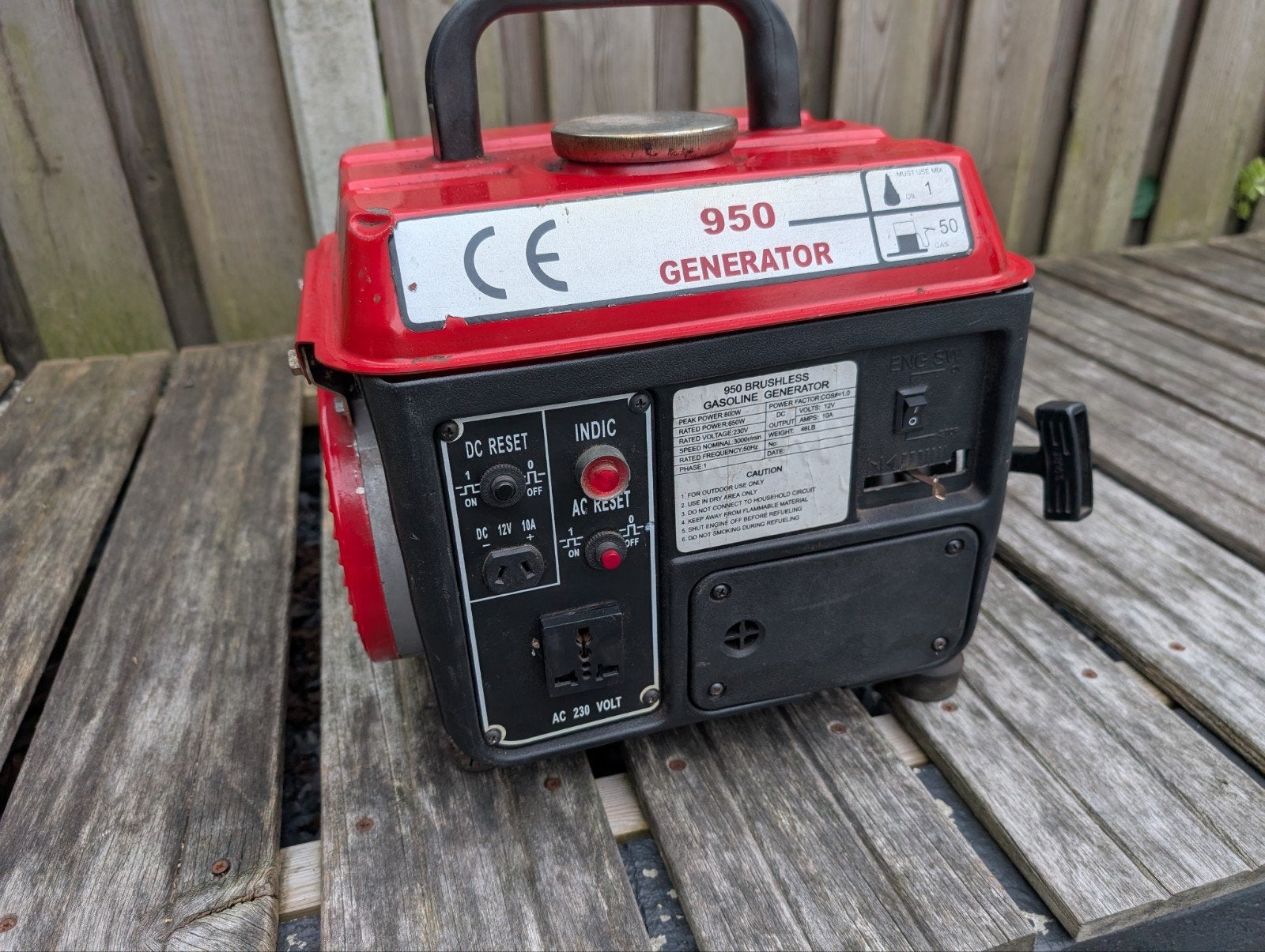 Honda LYF 950 Benzine Generator - Nieuwe Carburateur!, Ophalen, Gebruikt