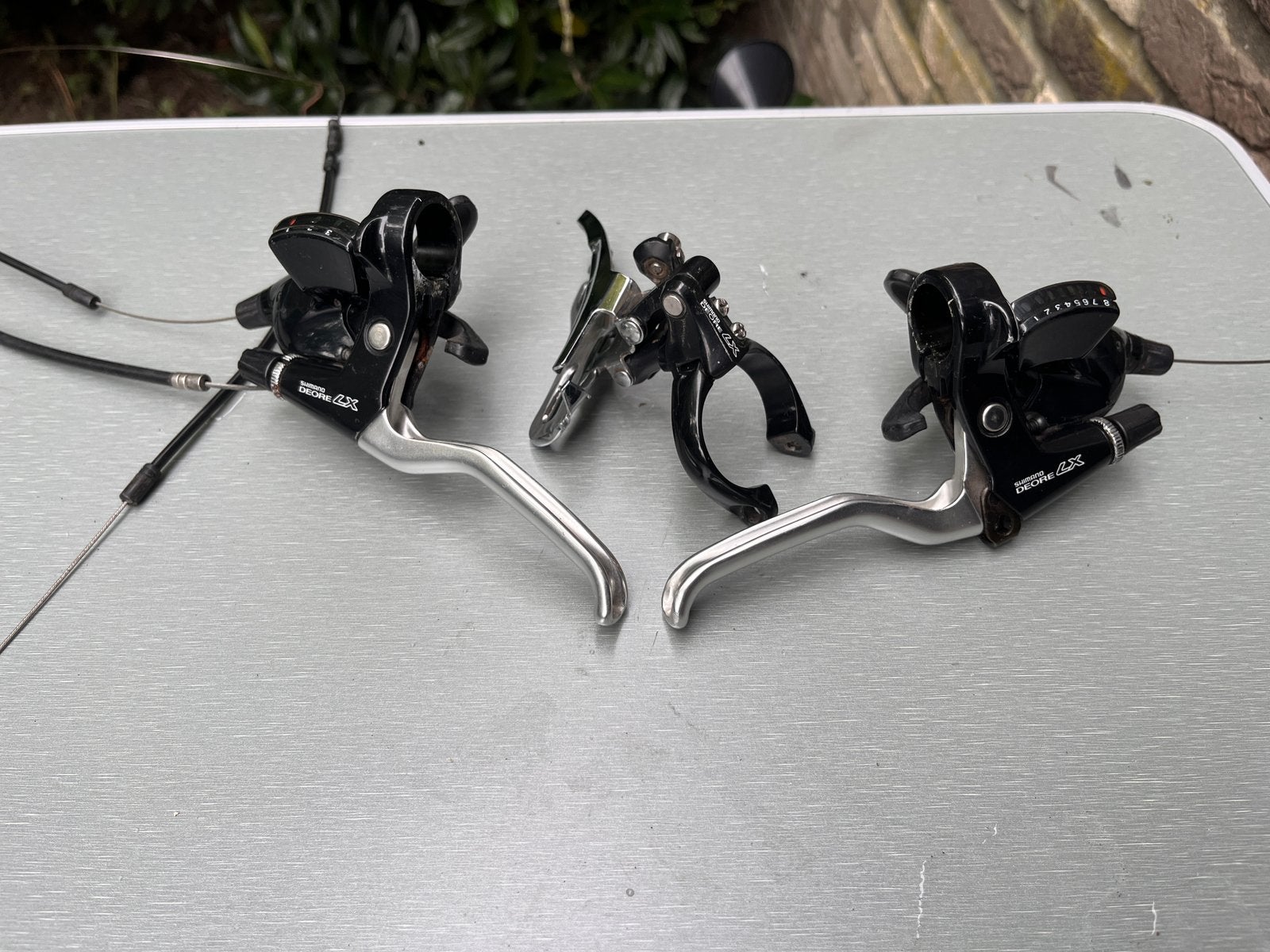 Vintage shimano deore LX 3x8 schakelgroep, Ophalen of Verzenden, Zo goed als nieuw, Overige typen