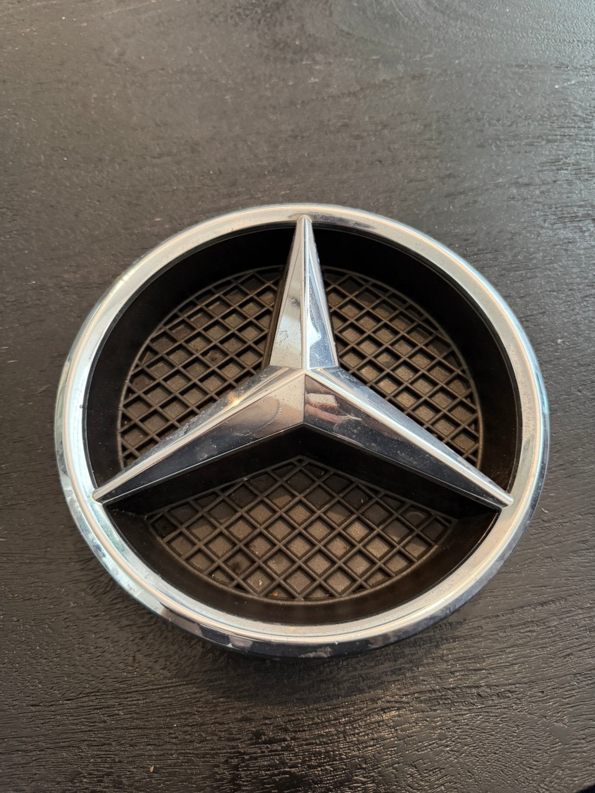 Originele Mercedes Ster Grille Embleem A0008880030 Chroom, Gebruikt, Voor, Mercedes-Benz, Ophalen of Verzenden