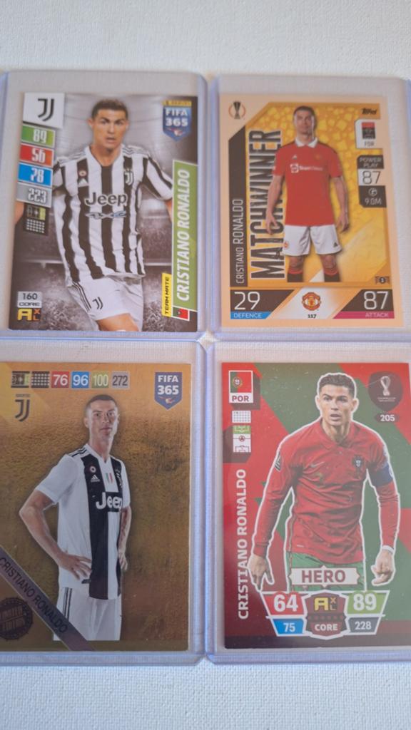 Cristiano Ronaldo Voetbalkaarten - FIFA 365 & Topps, Ophalen of Verzenden, Zo goed als nieuw, Buitenlandse clubs, Spelerskaart