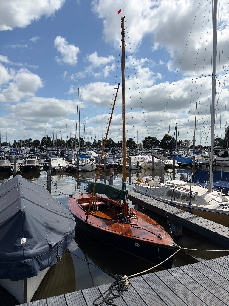 Poly-valk met houten dek en binnenkant, Ophalen, Gebruikt, Polyester, 6 m