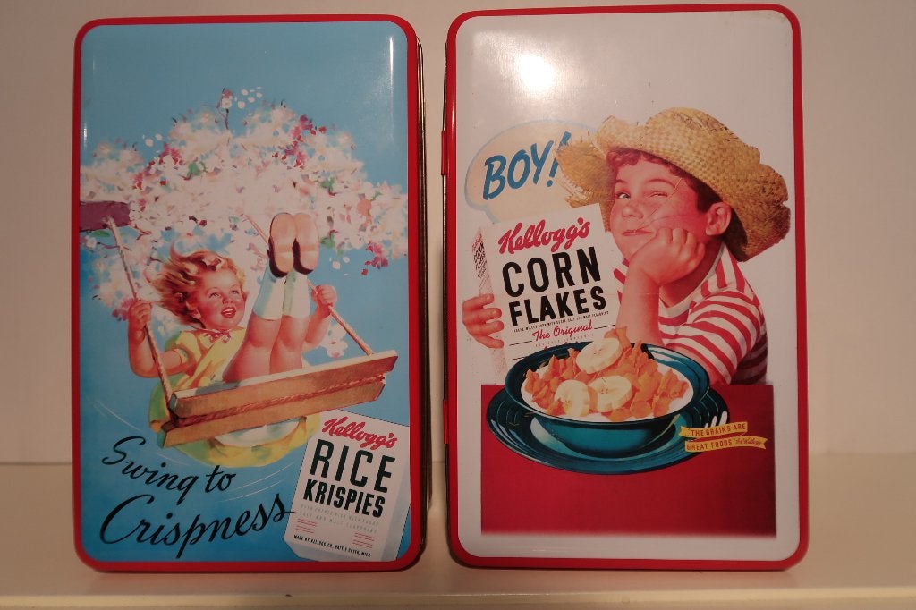 blikken van Kellogg's, Ophalen of Verzenden, Gebruikt, Overige