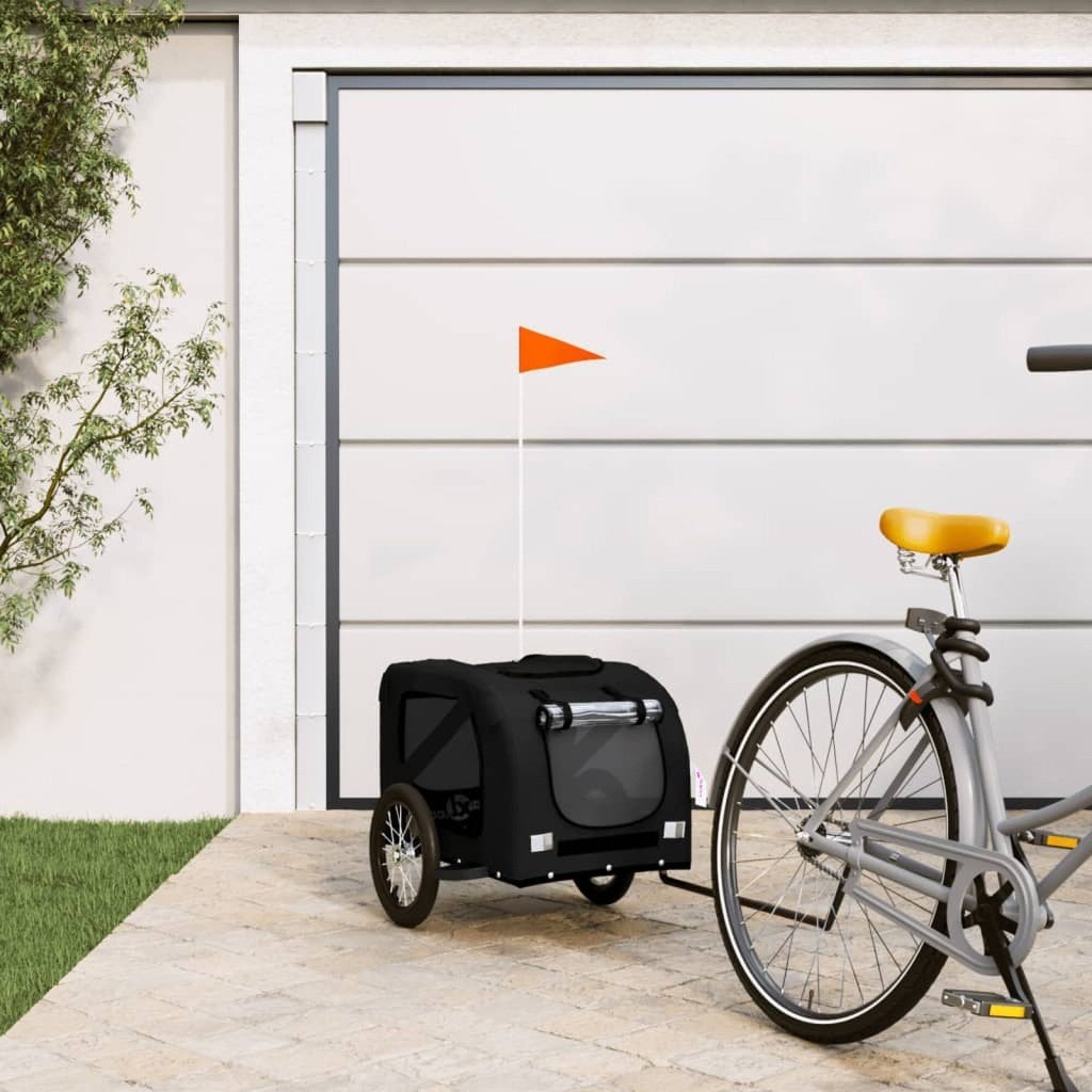 DEAL | Hondenfietskar hondentrailer oxford stof zwart! GRTS, Dieren en Toebehoren, Verzenden, Nieuw