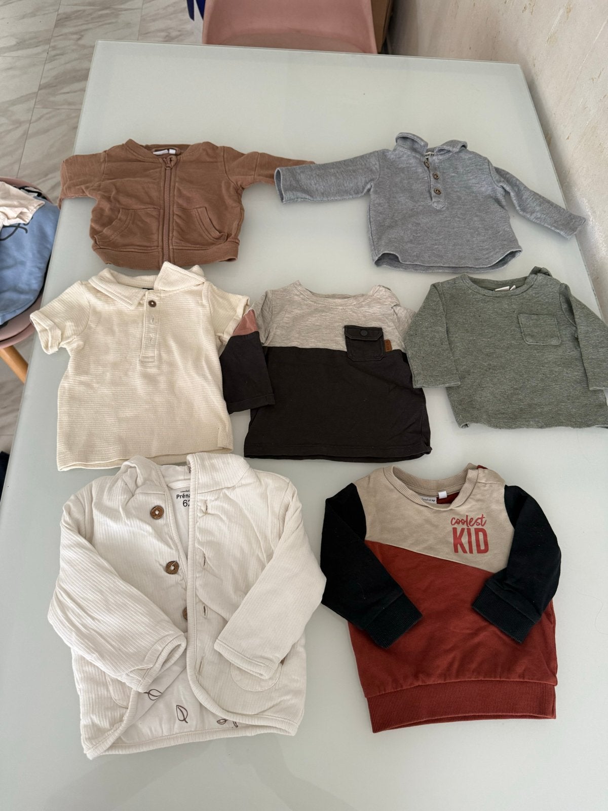 Babykleding pakket: Truien en vesten (maat 62-68), Ophalen of Verzenden, Gebruikt, Jongetje of Meisje