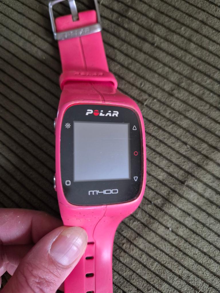 Polar M400 sporthorloge met hartslagmeter band, Sport en Fitness, Hartslagmeters, Ophalen of Verzenden, Gebruikt, Polar, Waterdicht