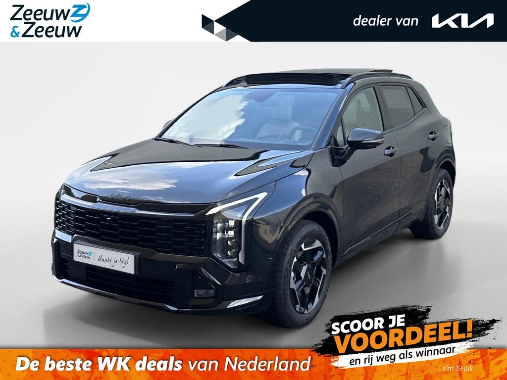 Kia Sportage 1.6 T-GDi Hybrid GT-PlusLine | TREKHAAK | 1510, Auto's, Kia, 12 maanden, Gebruikt, 4 cilinders, Zwart