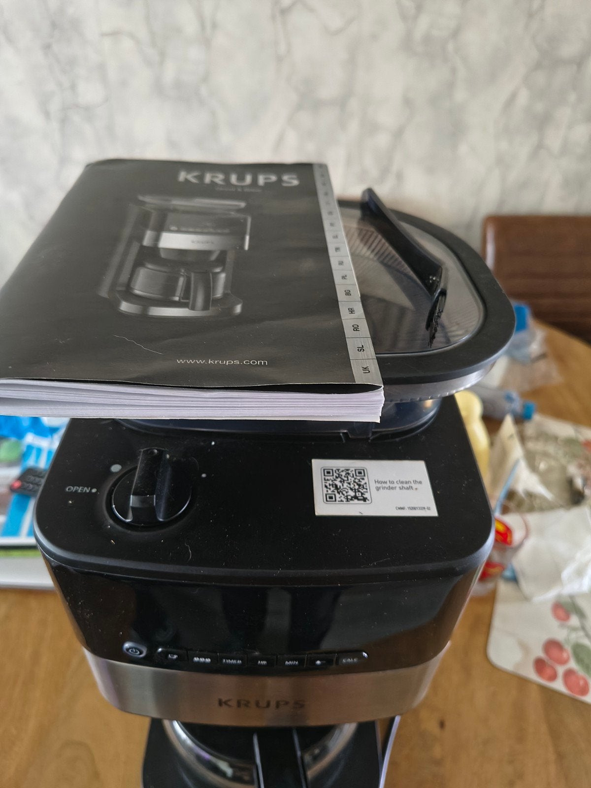 Krups Grind Aroma Filter Koffiezetapparaat met Bonenmaler, Ophalen