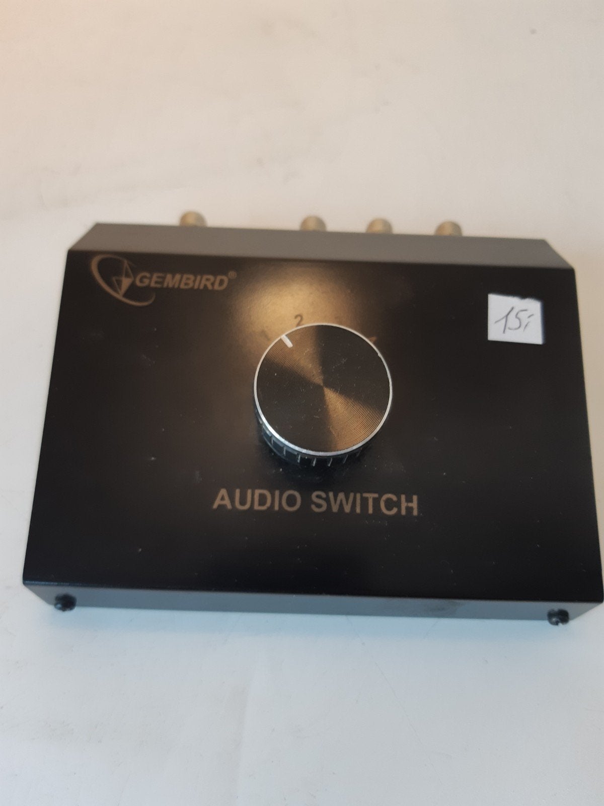 Gembird Audio Switch - 4-poorts RCA Audio Signaal Schakelaar, Ophalen of Verzenden, Zo goed als nieuw, Gembird, Minder dan 2 meter