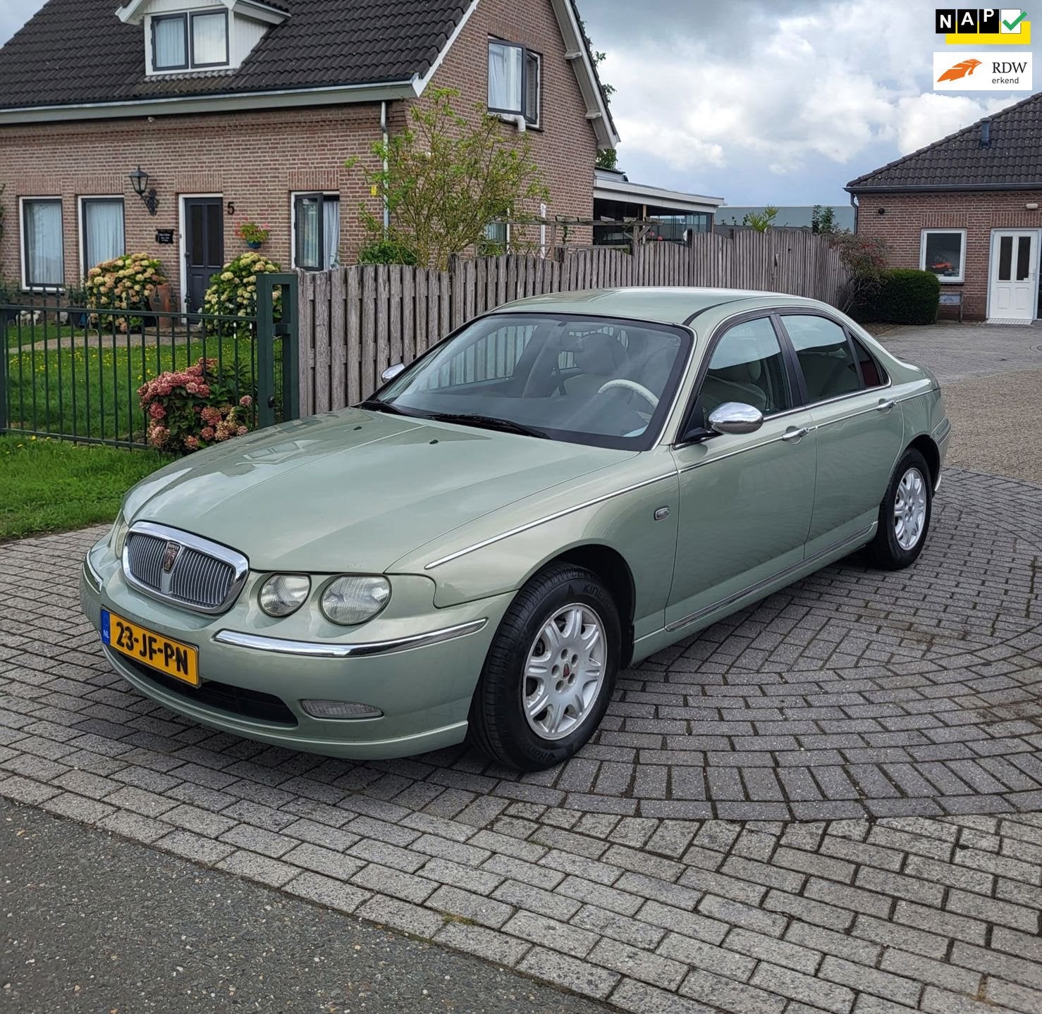 Rover 75 1.8 Club, Clima, Harman Kardon, Leder, APK 09/27!, Auto's, Gebruikt, Beige, 4 cilinders, 1796 cc
