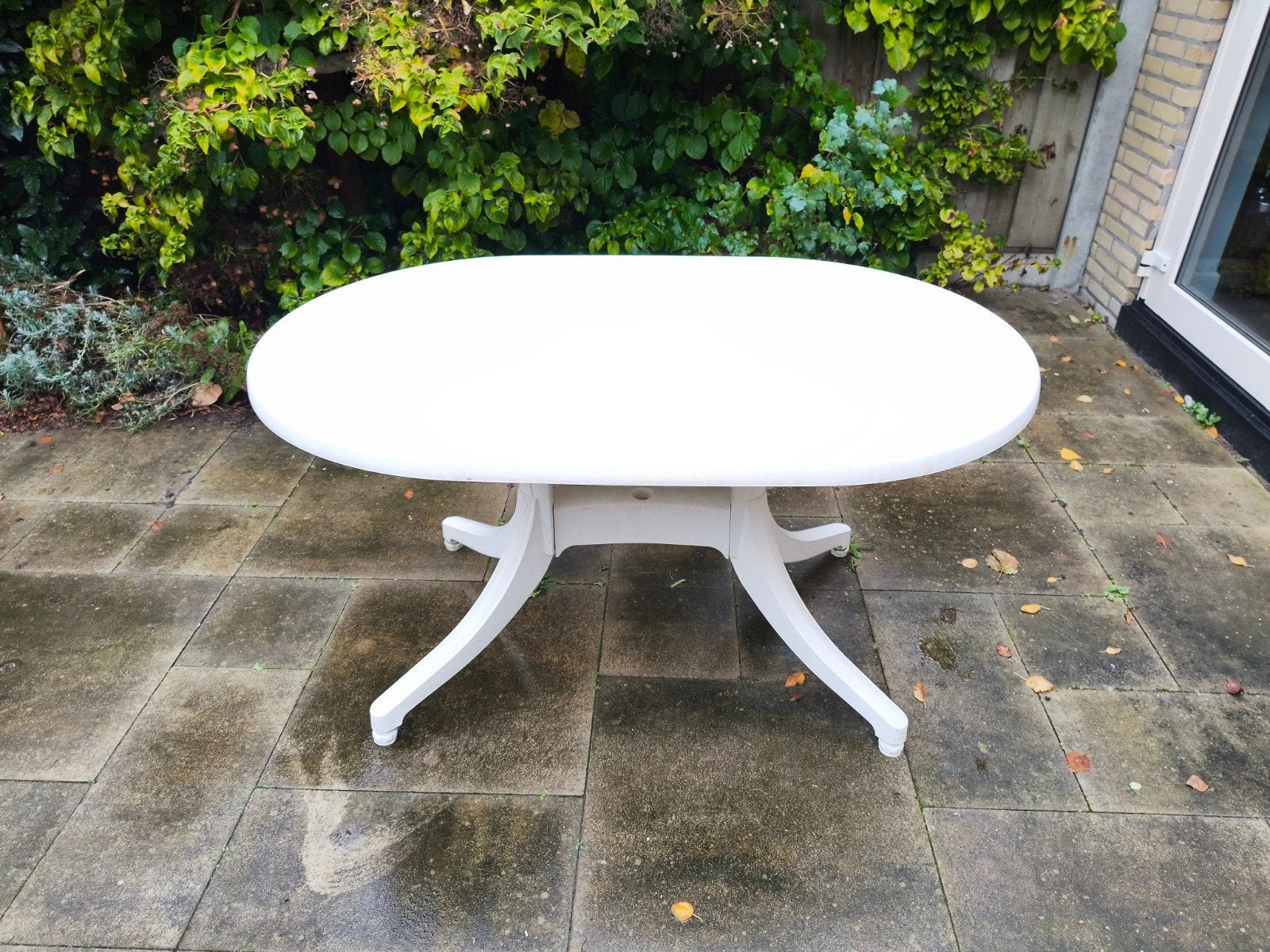 Ovale tuintafel - Gebruikt, Ophalen, Gebruikt, Ovaal, Kunststof