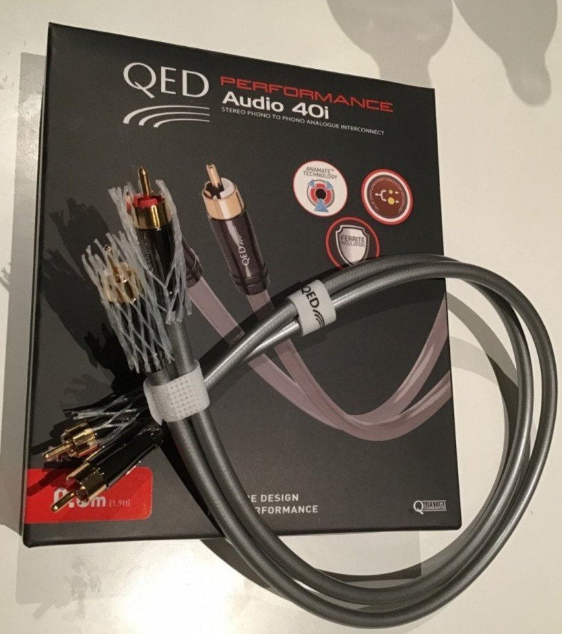 QED PERFORMANCE AUDIO 40i INTERLINK-CABLE 0.6M NIEUW/SEALED, Ophalen of Verzenden, Nieuw, Minder dan 2 meter, Interlink-kabel