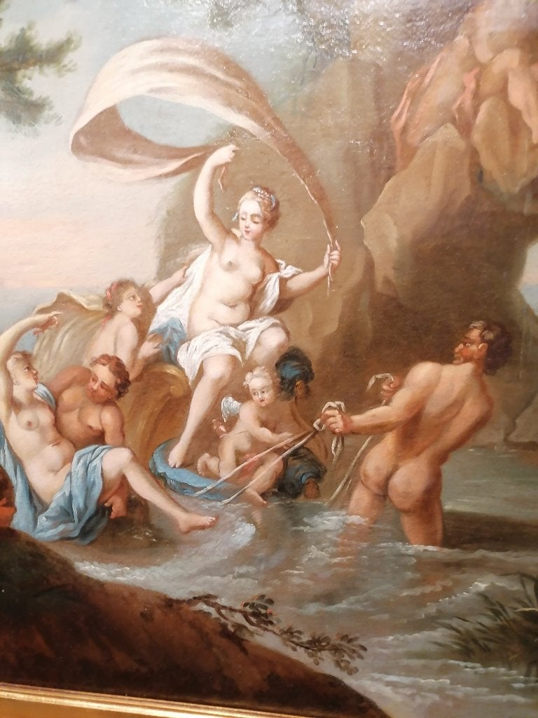 mythologisch schilderij 17e eeuw the triumf of galetea, Ophalen