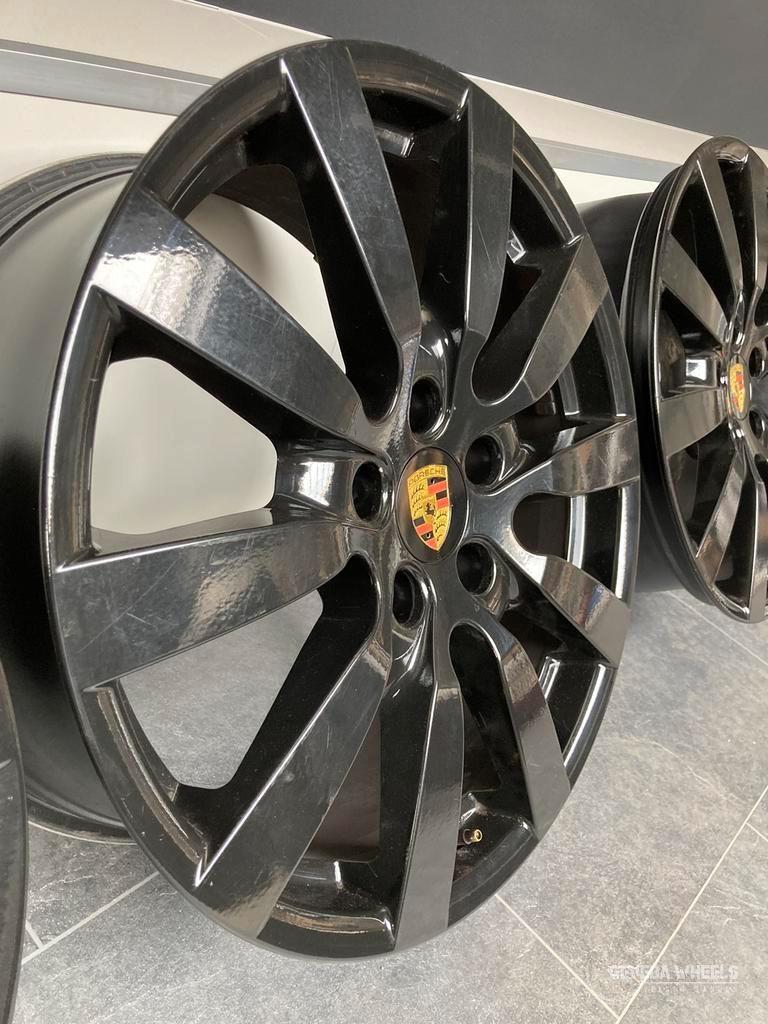20'' zwarte originele Porsche Cayenne velgen 5x130 7PA 601 0, Gebruikt, Velg(en), -, -