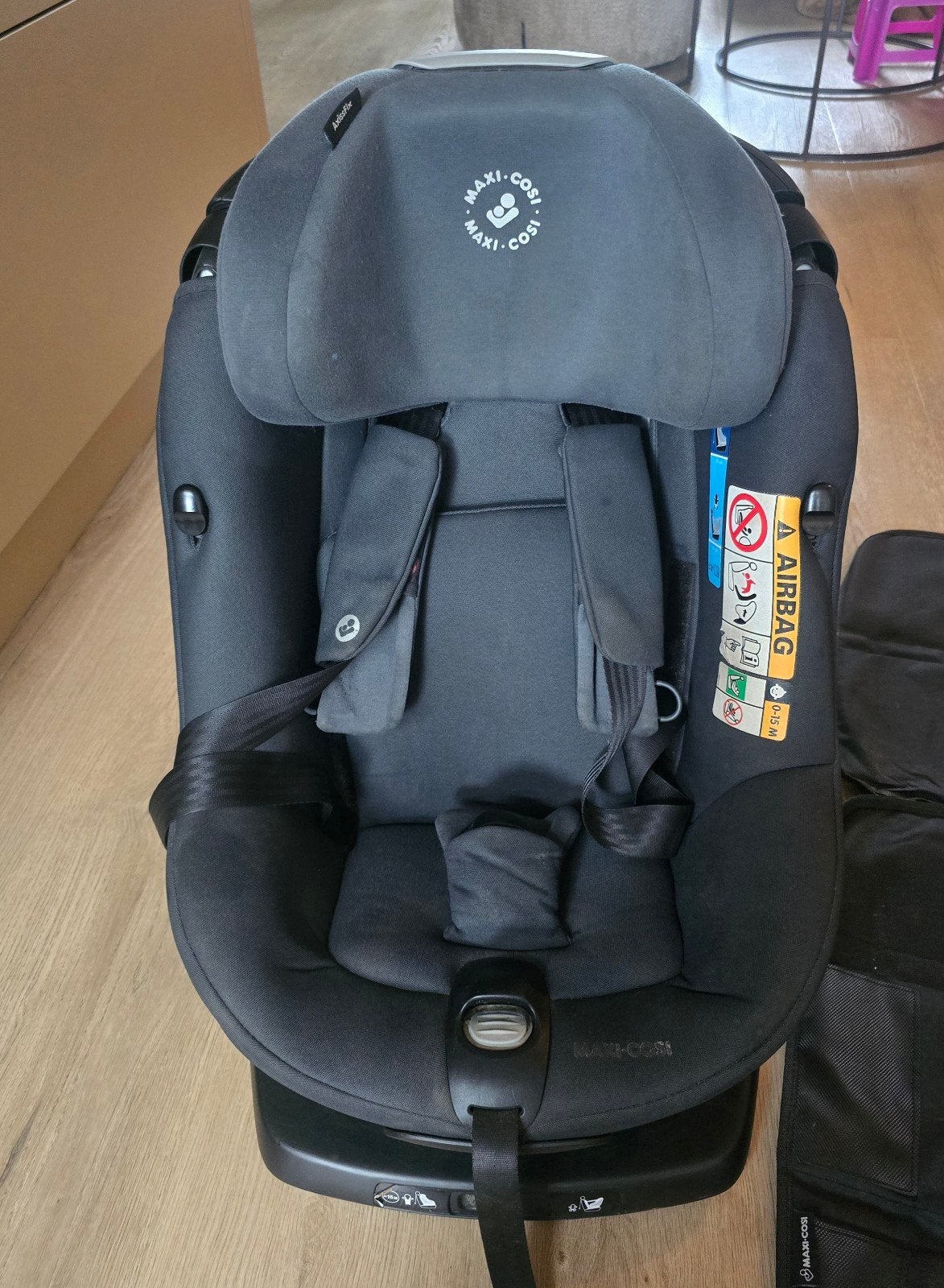 Maxi-Cosi autostoel met beschermmatten, Kinderen en Baby's, Autostoeltjes, Ophalen, Autogordel of Isofix, 0 t/m 18 kg, Verstelbare rugleuning