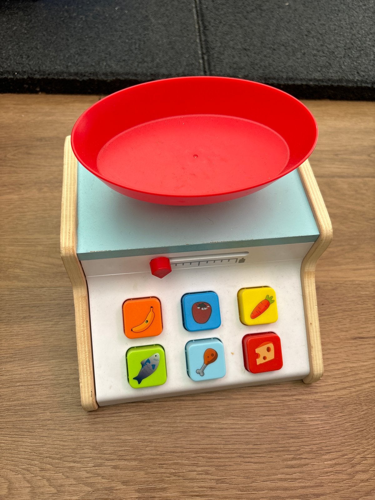 Houten speelgoedweegschaal voor kinderen, Ophalen of Verzenden, Gebruikt, Jongen of Meisje