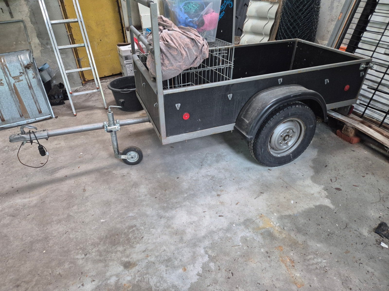 kar 2x1 meter, 100 liter of meer, Ophalen of Verzenden, Gebruikt, Transportkar