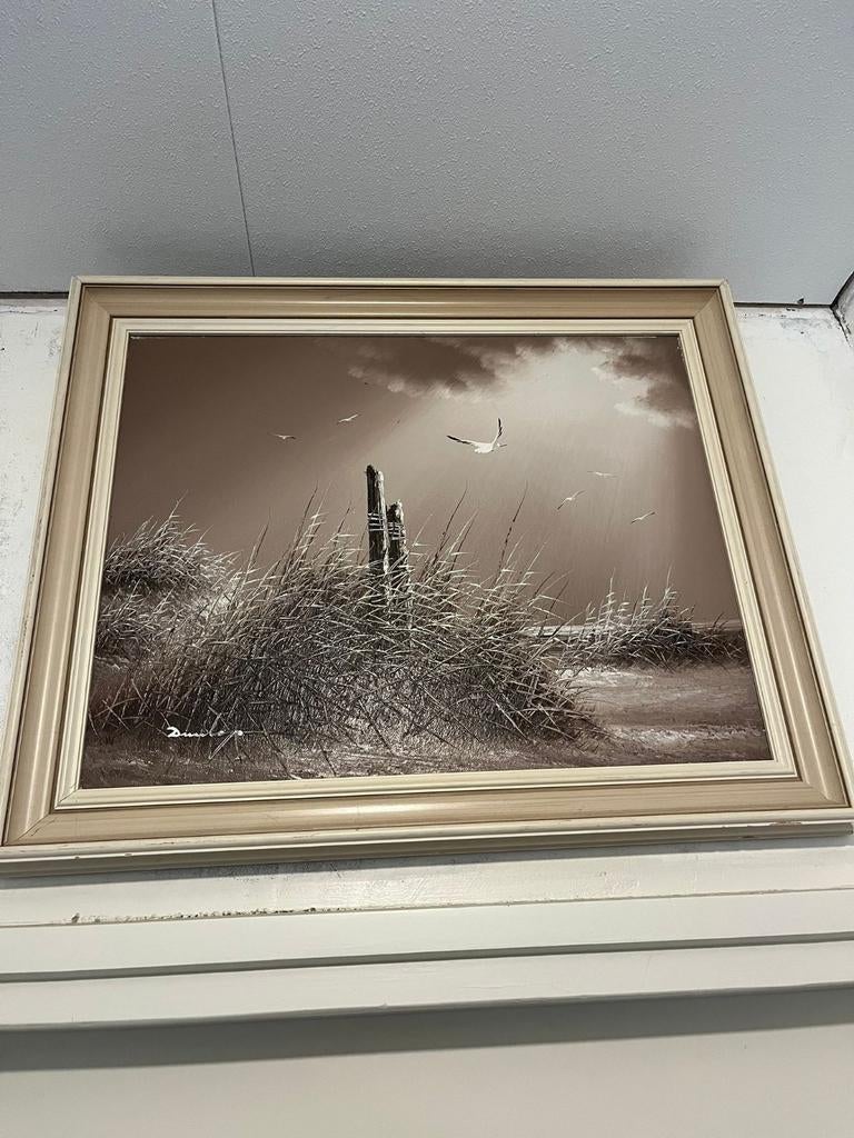 Schilderij zeezicht, Antiek en Kunst, Kunst | Schilderijen | Klassiek, Ophalen