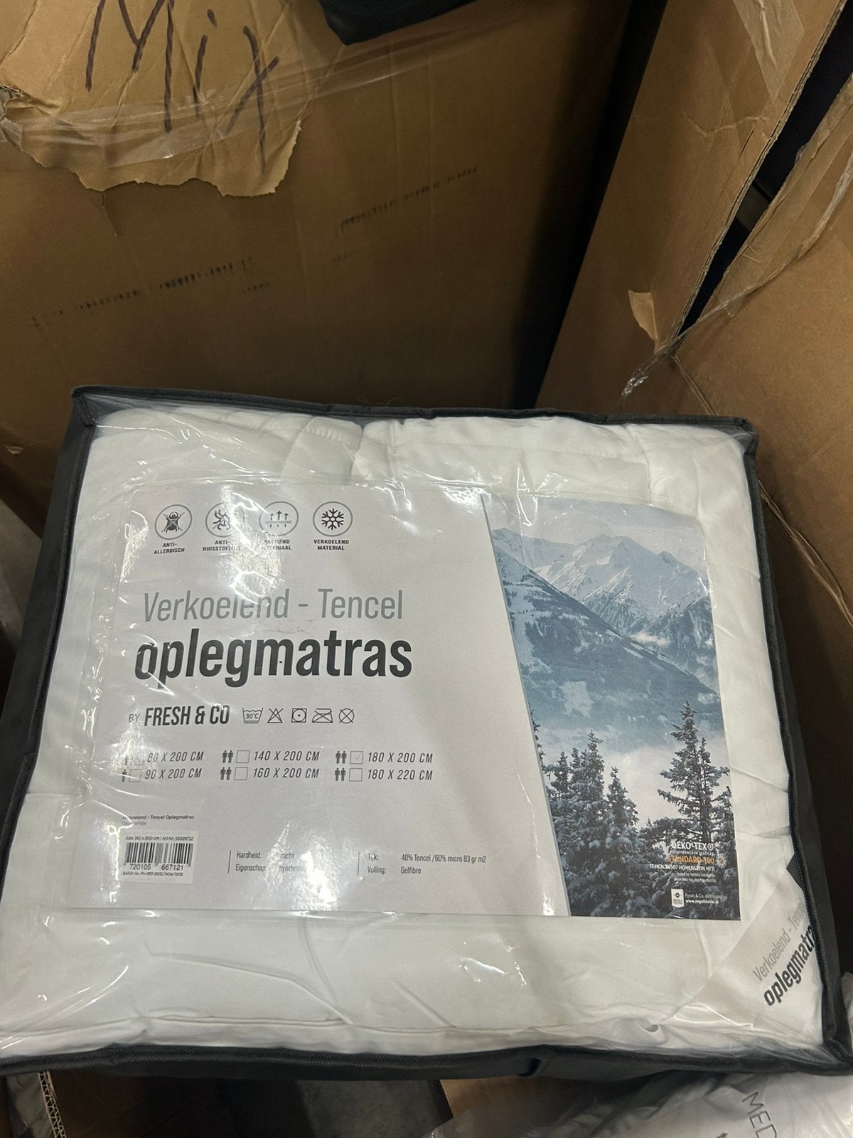 Opleg matrassen partij alle maten nieuw, Ophalen, Eenpersoons, Wit, Nieuw