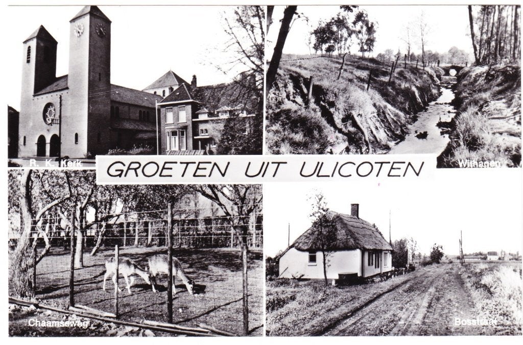 Groeten uit Ulicoten - 4 luik, Verzenden, 1960 tot 1980, Ongelopen, Noord-Brabant