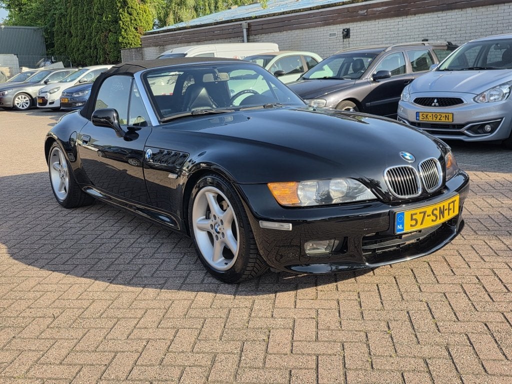 BMW Z3 Roadster 2.8 wide body, airco. C 2.8 (bj 1997), Stoelverwarming, Zwart, 192 pk, Cabriolet