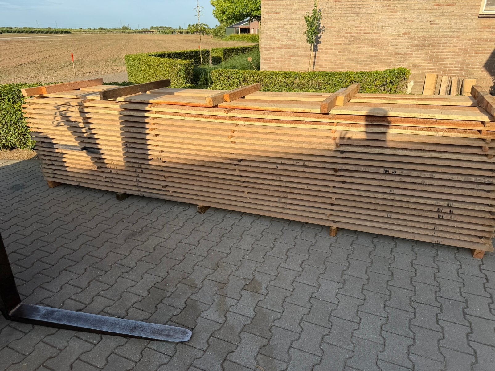 Mooi eiken planken 400x20x2,5 cm 45 euro per stuk, Ophalen, Zo goed als nieuw, 250 cm of meer, Balken