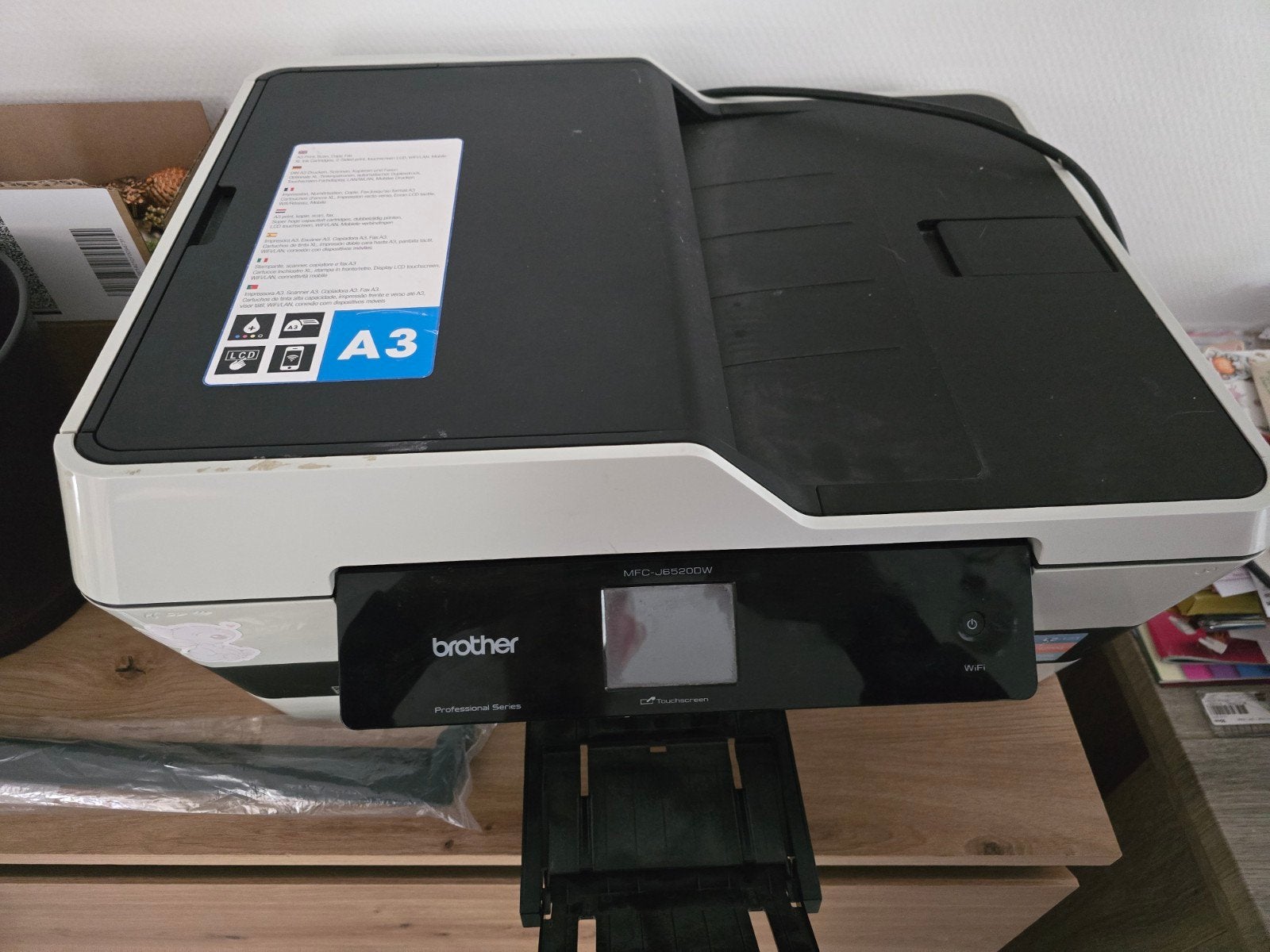 Brother MFC-J6520DW All-in-one A3 Inkjetprinter, Computers en Software, Ophalen, Gebruikt, Inkjetprinter, All-in-one