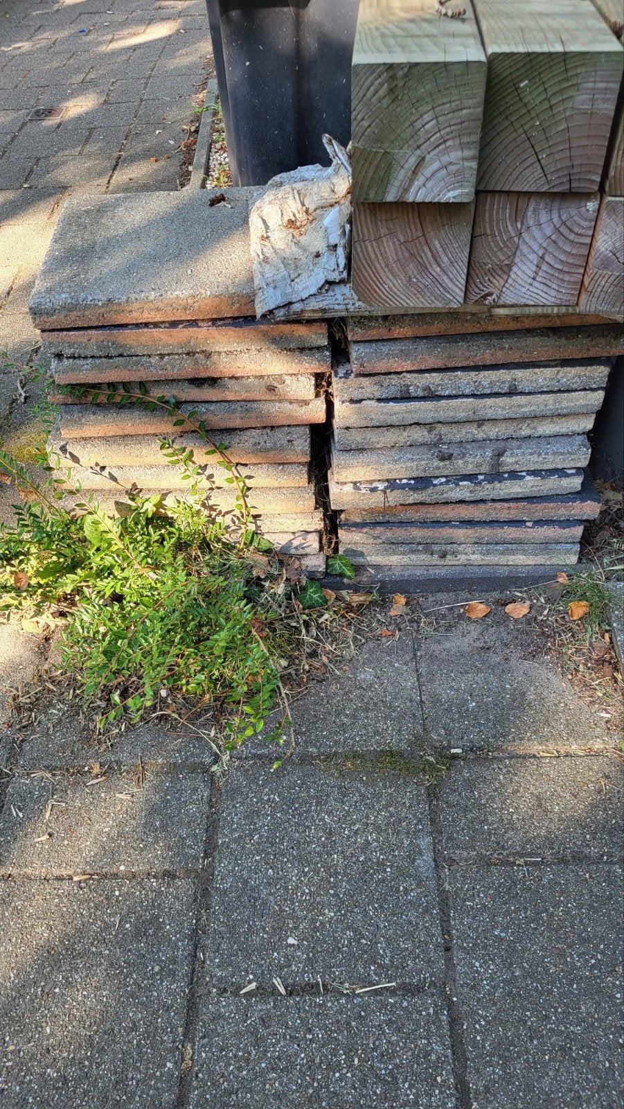 Tegels 40x40,  gratis afhalen, Tuin en Terras, Ophalen, Gebruikt, Beton, Terrastegels