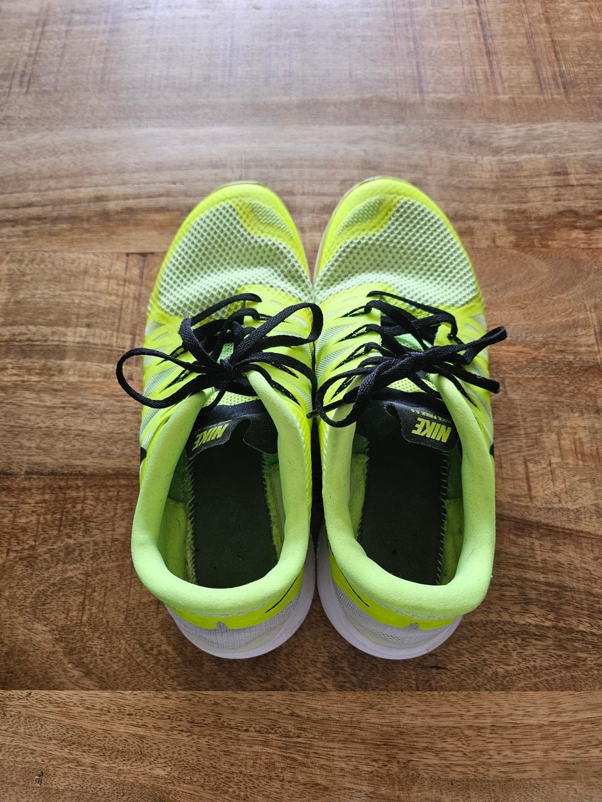 Nike Free 5.0 Hardloopschoenen Maat 45 - Neon Yellow/Green, Ophalen, Nike, Gedragen, Sportschoenen