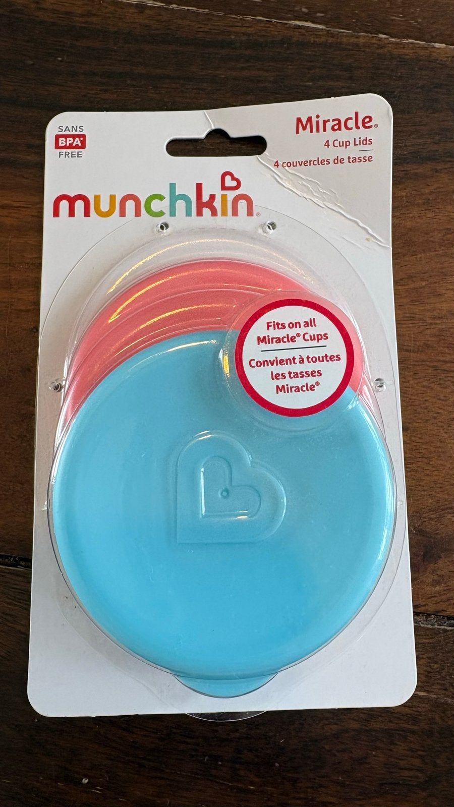 Munchkin Miracle 2 Cup Lids - Blauw en Roze/Rood (Ongebruikt, Ophalen, Nieuw, Overige typen