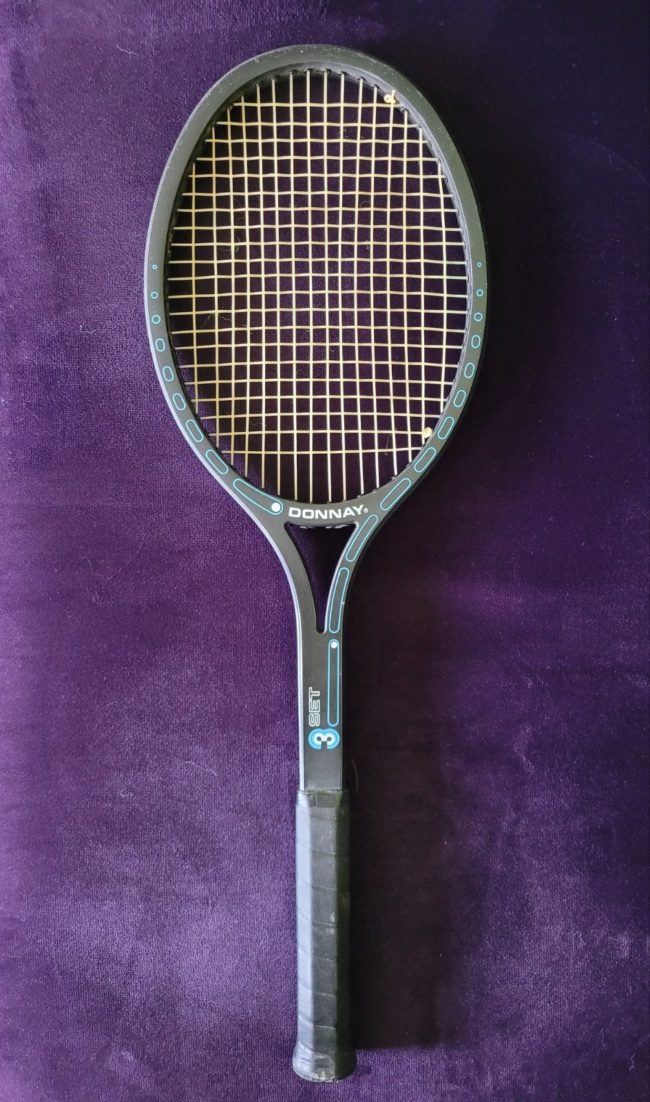 Retro Vintage Tennisracket merk Donnay model 3 Set Jaren 80, Overige merken, Gebruikt, Ophalen of Verzenden, L5