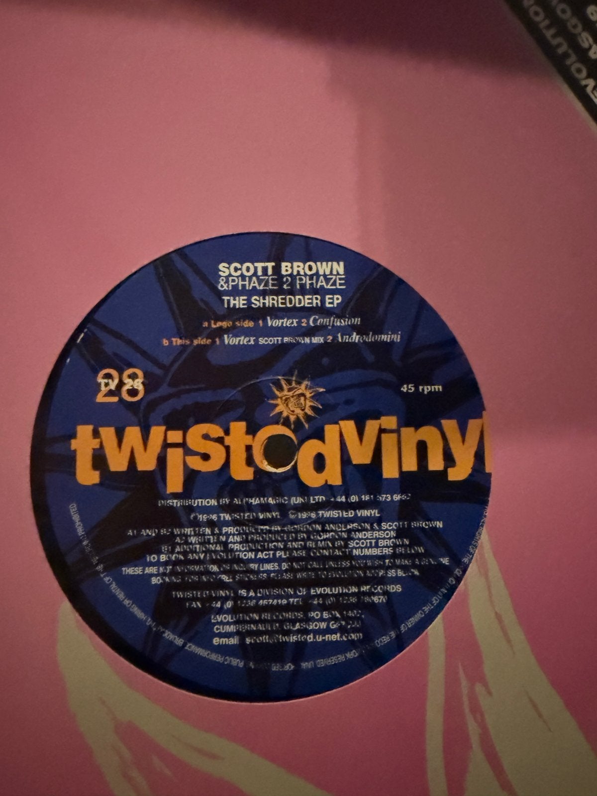Scott Brown & Phaze 2 Phaze - The Shredder EP (Twisted Vinyl, Cd's en Dvd's, Hardcore, Verzenden, Zo goed als nieuw, EP