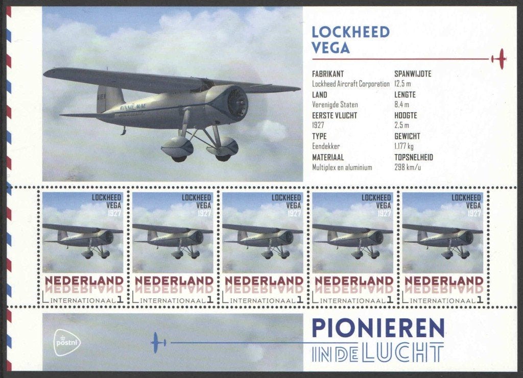 Pionieren in de Luchtvaart: Lockheed Vega, Ophalen of Verzenden, Na 1940, Postfris