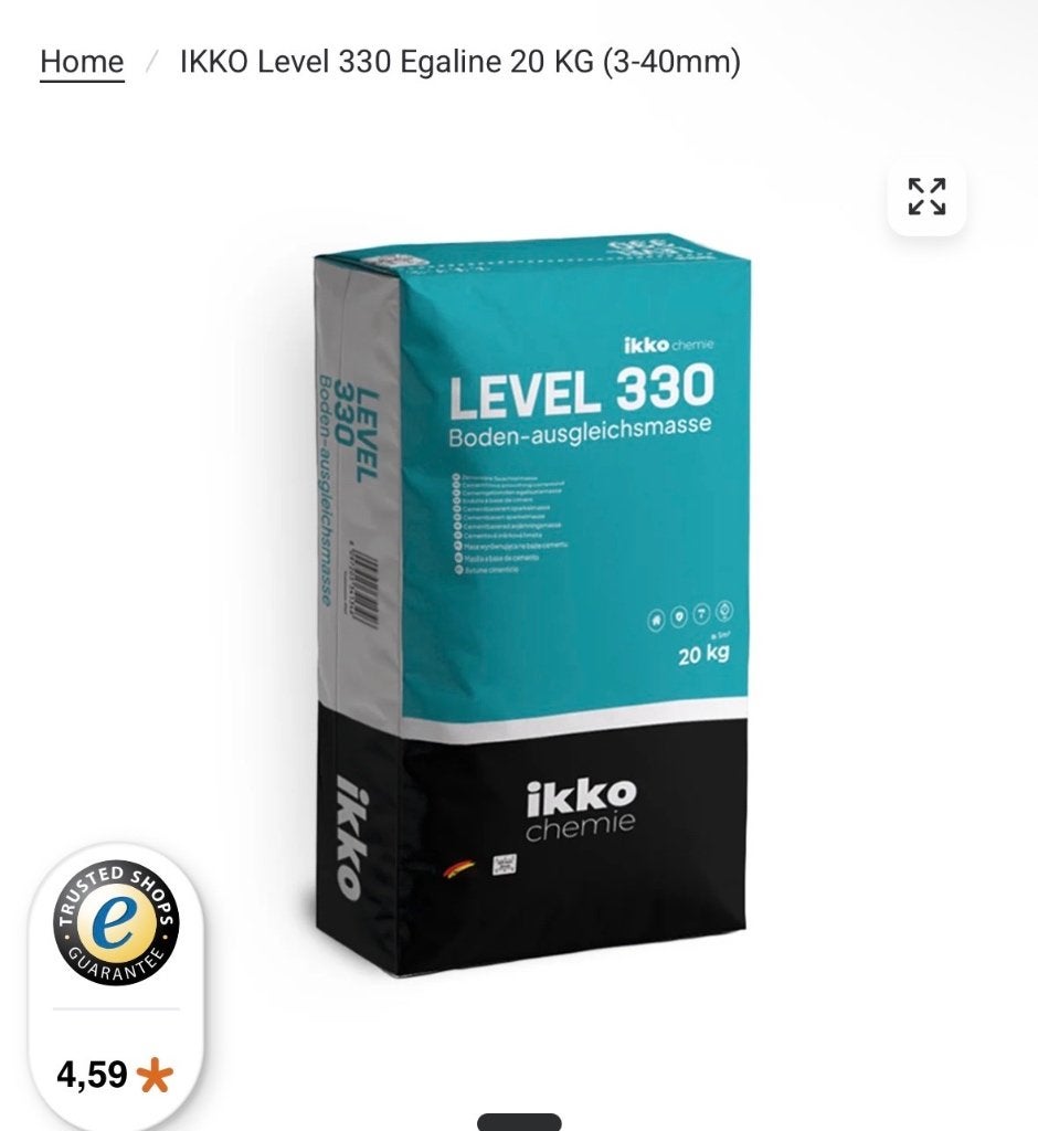 Ikko 330 egaline 20 kilo, Ophalen, Overige materialen, 30 cm of meer, 50 tot 150 cm