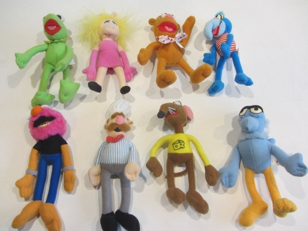 8 muppets knuffeltjes., Ophalen, Winnie de Poeh of vrienden, Zo goed als nieuw, Knuffel