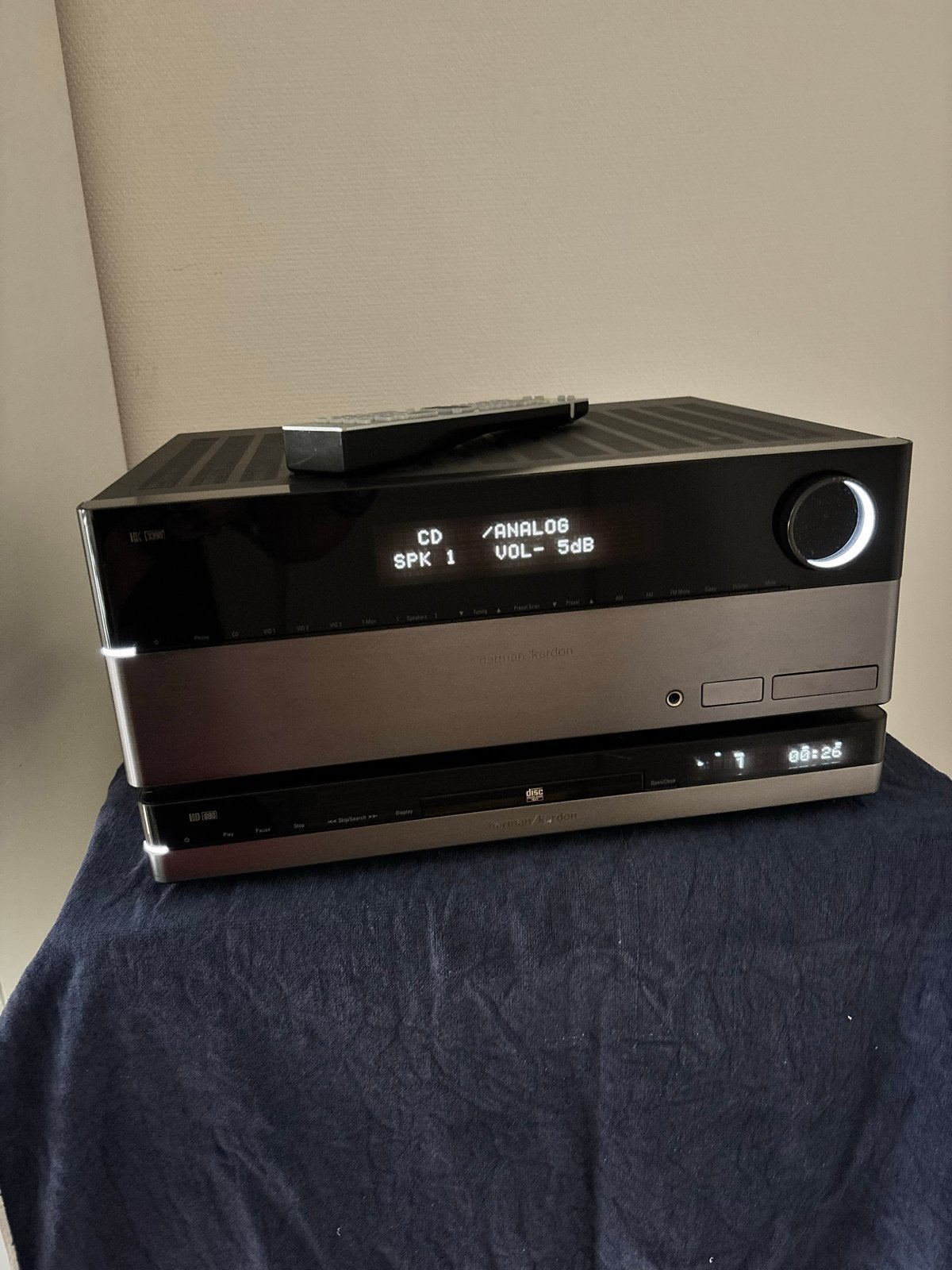 Harman Kardon HK 3390 Receiver & HD 980 CD-speler, Losse componenten, Zo goed als nieuw, Cd-speler, Ophalen