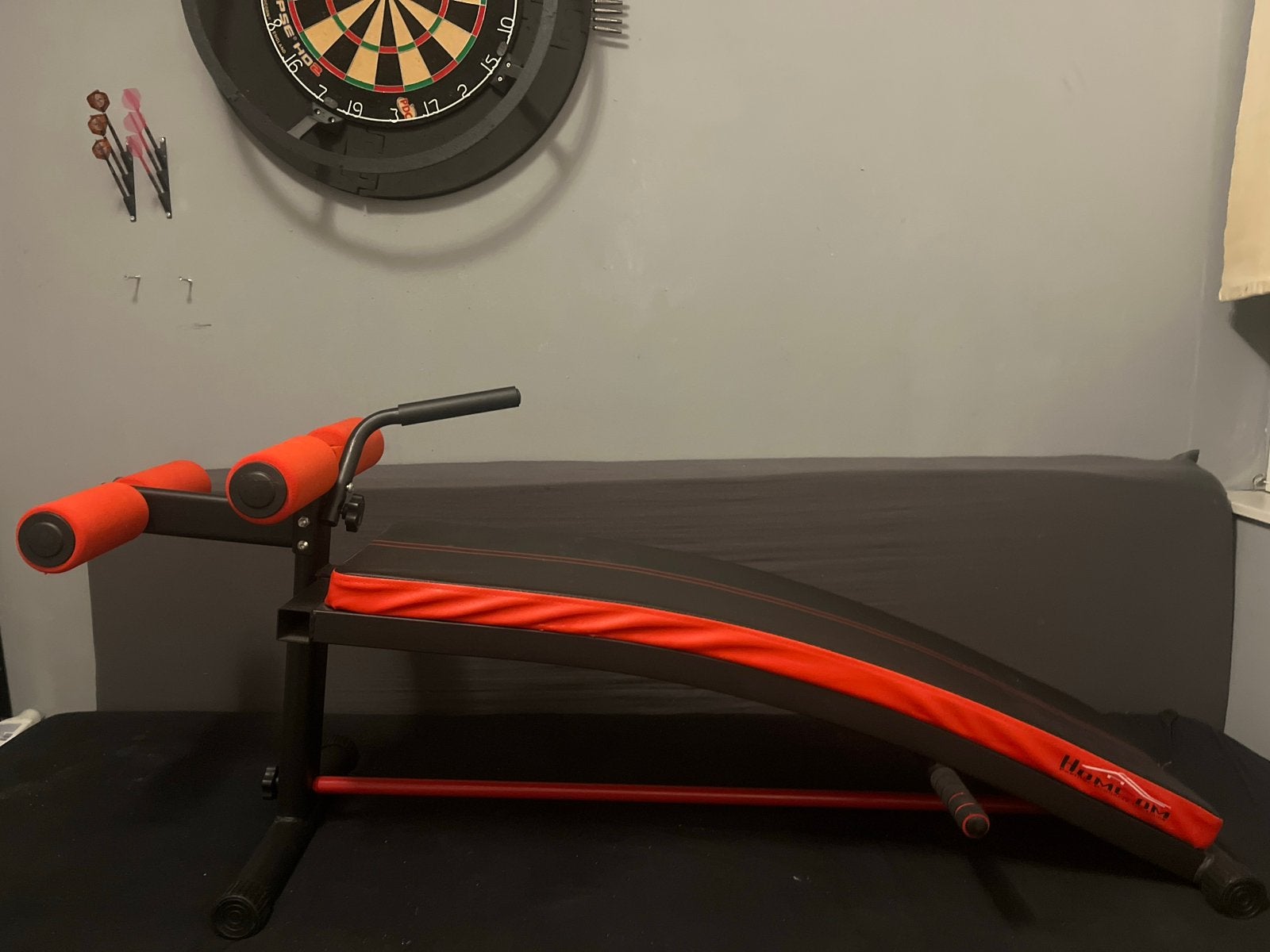 Homcom buikspierbank / sit-up bank, Sport en Fitness, Ophalen, Overige typen, Zo goed als nieuw, Buik