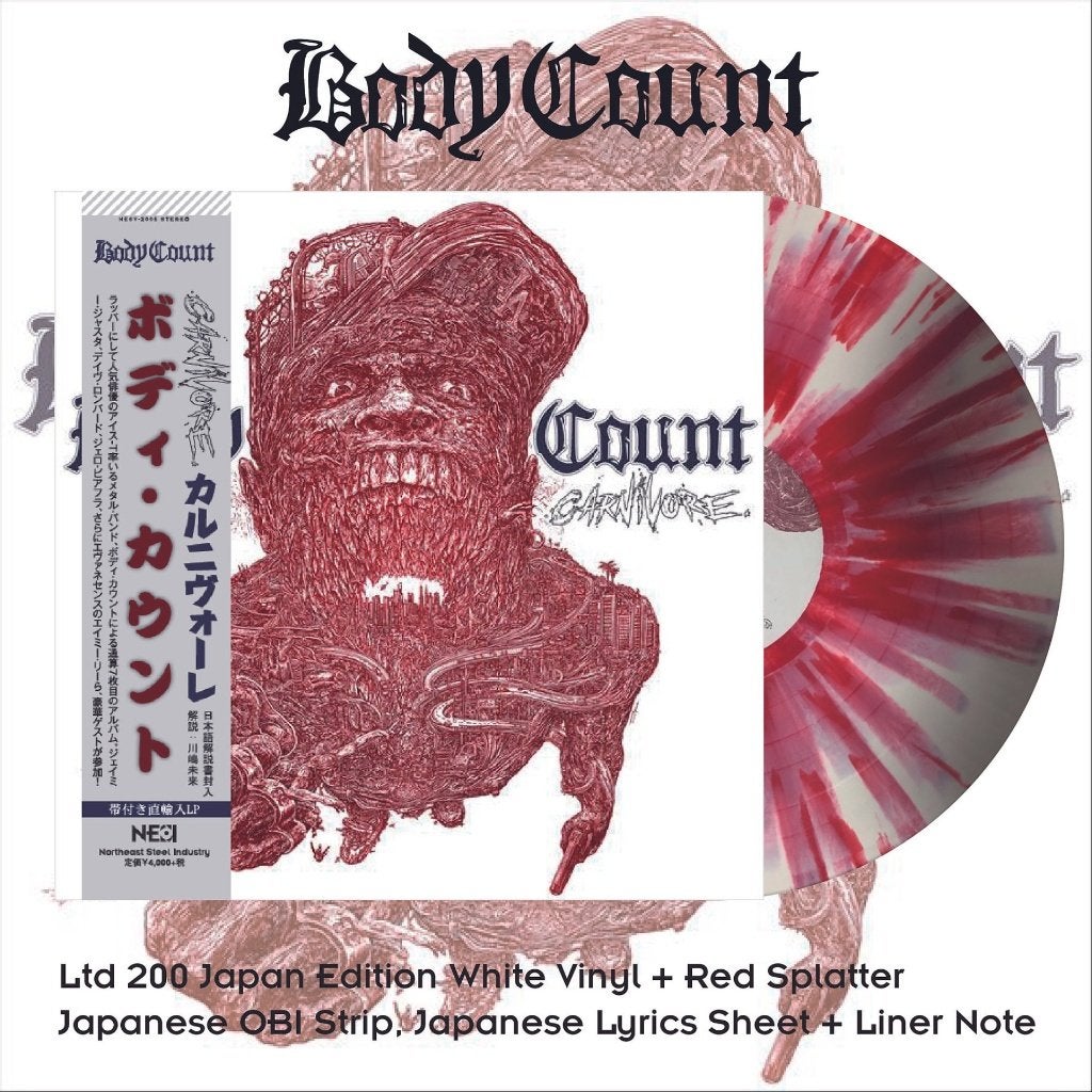 BODY COUNT - Carnivore (White / Red Splatter Vinyl), Cd's en Dvd's, LP, Colored vinyl, Ophalen of Verzenden, Hardcore