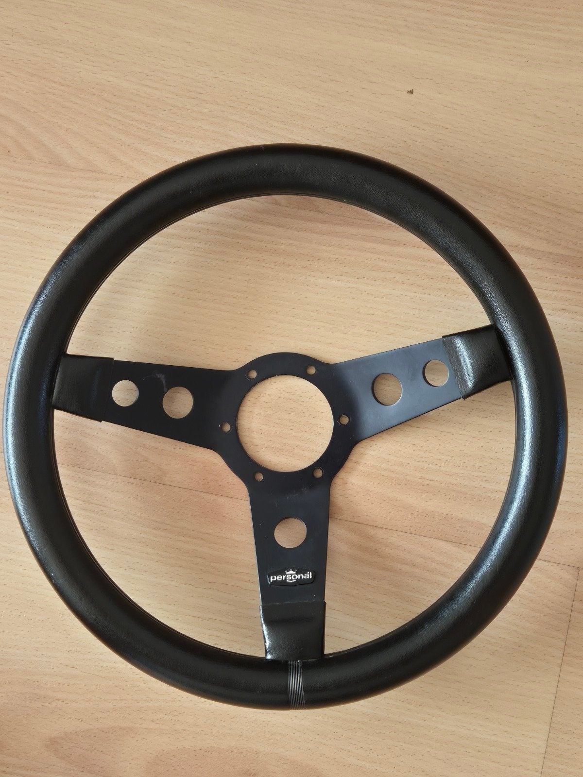 Vintage 330 lederen stuurwiel van Nardi Personal, Ophalen of Verzenden