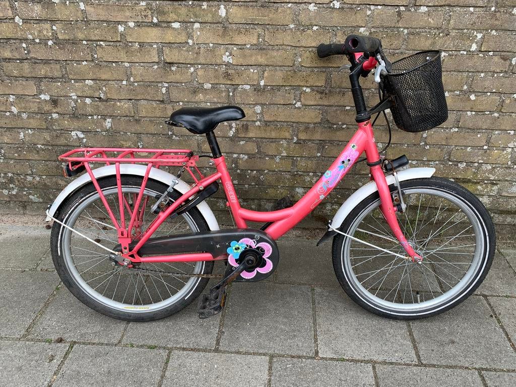 Roze meisjesfiets, gebruikt, Ophalen, Gebruikt, Velgrem, Handrem