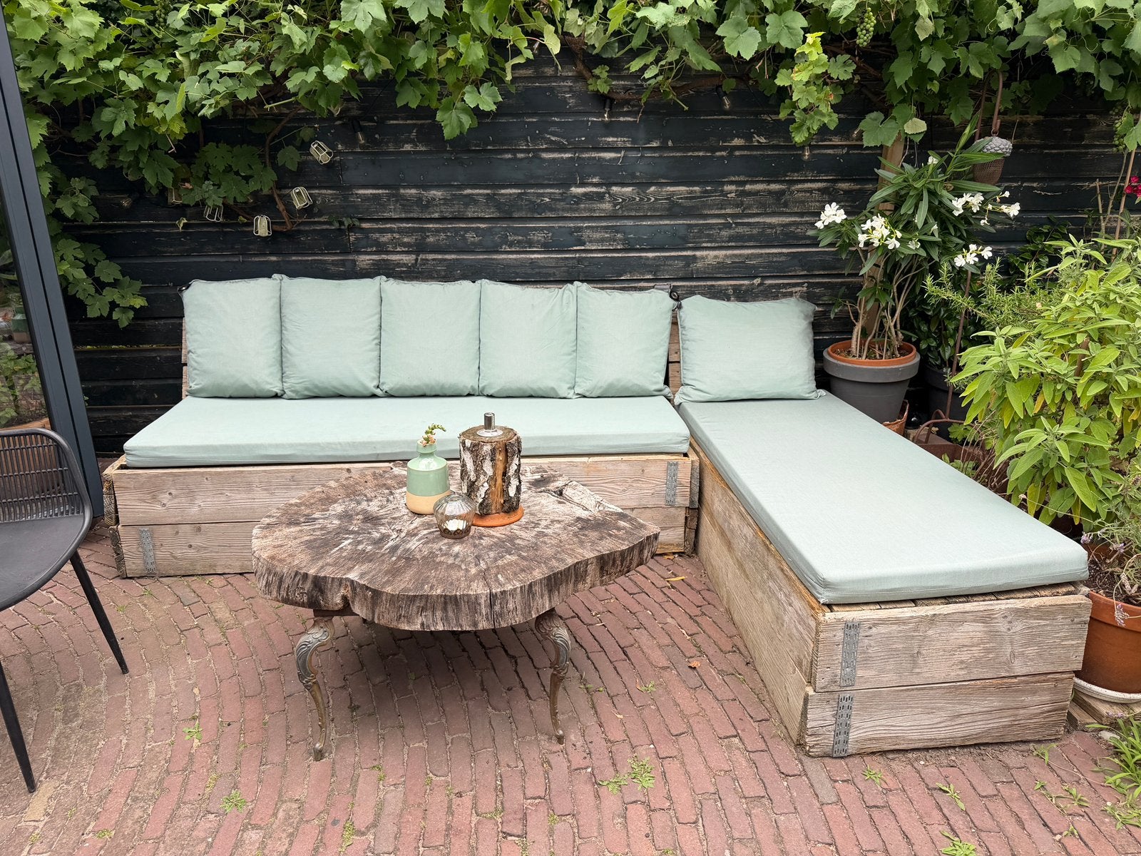Loungebank kussens., Tuin en Terras, Tuinsets en Loungesets, Ophalen, Gebruikt