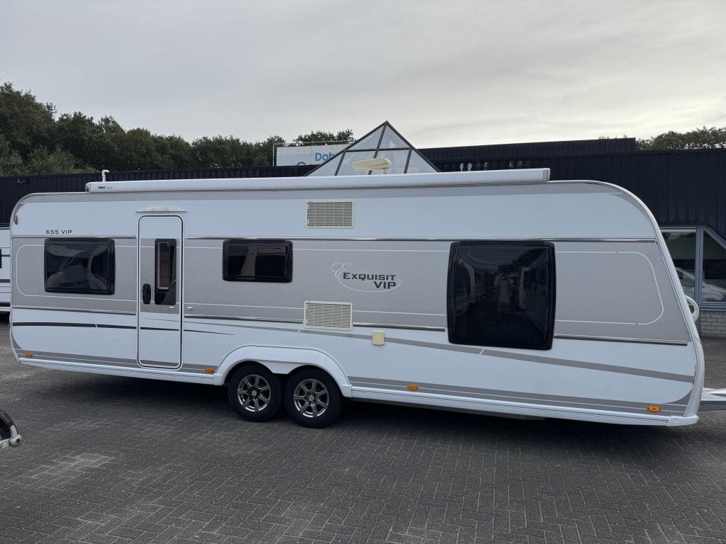 LMC Exquisite 655 VIP 2016 | Airco | Luifel, Caravans en Kamperen, Bedrijf, Treinzit, Schokbreker, 6 tot 7 meter