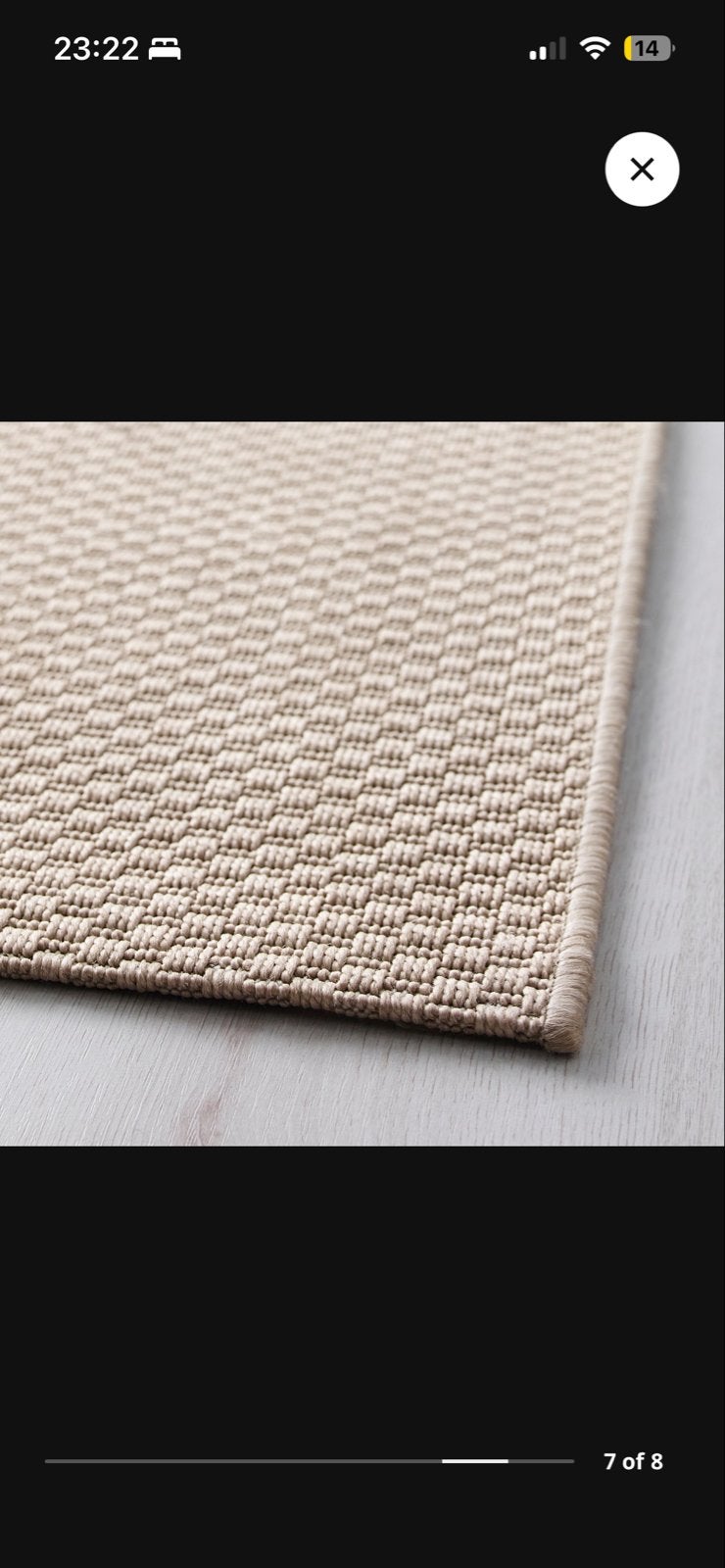 Ikea Morum Vloerkleed - Nieuwstaat, Beige, 150 tot 200 cm, Ophalen of Verzenden, Rechthoekig